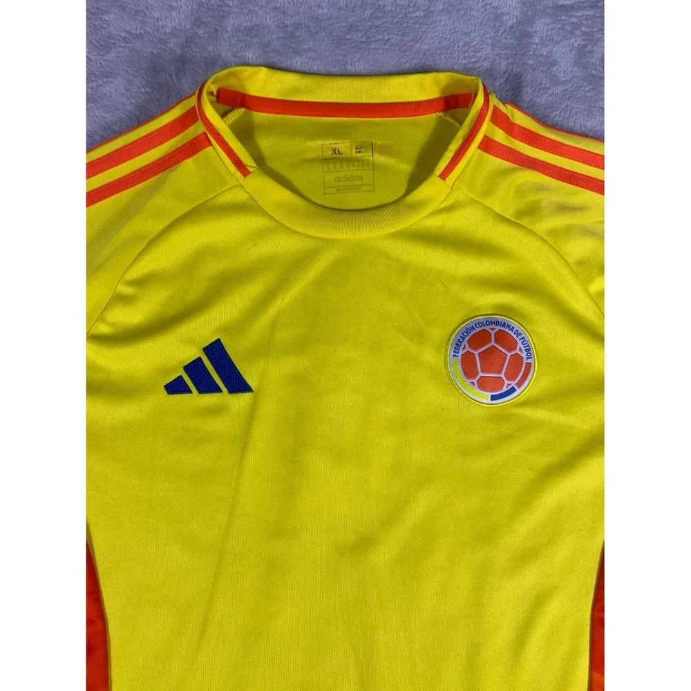 adidas Colombia National Team Soccer Jersey Mens XL Yellow Roberto 19 2024 Home
